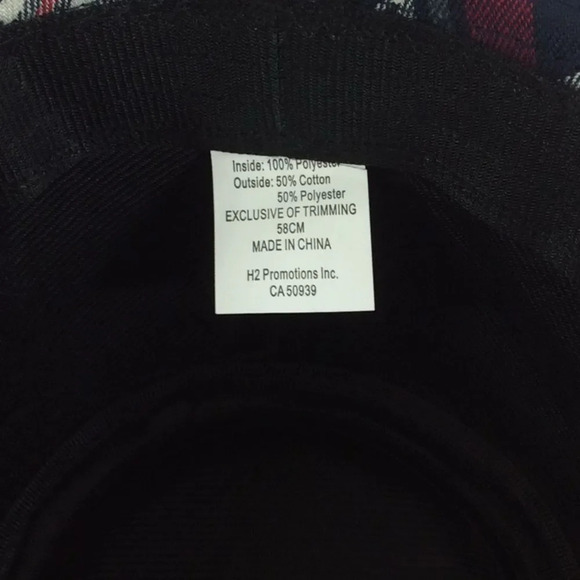 Smirnoff Branded Promo  Fedora Hat Plaid - Picture 6 of 6